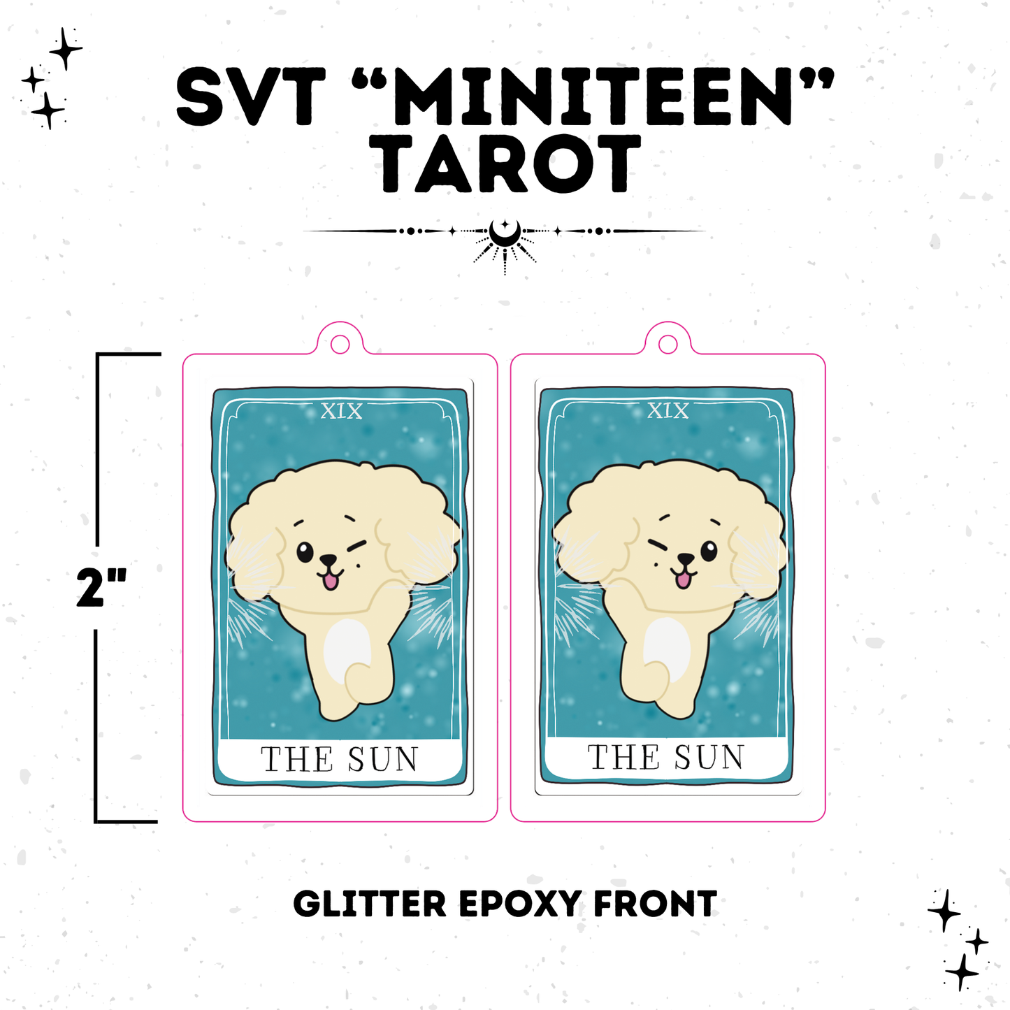 Miniteen Tarot Card Keychain