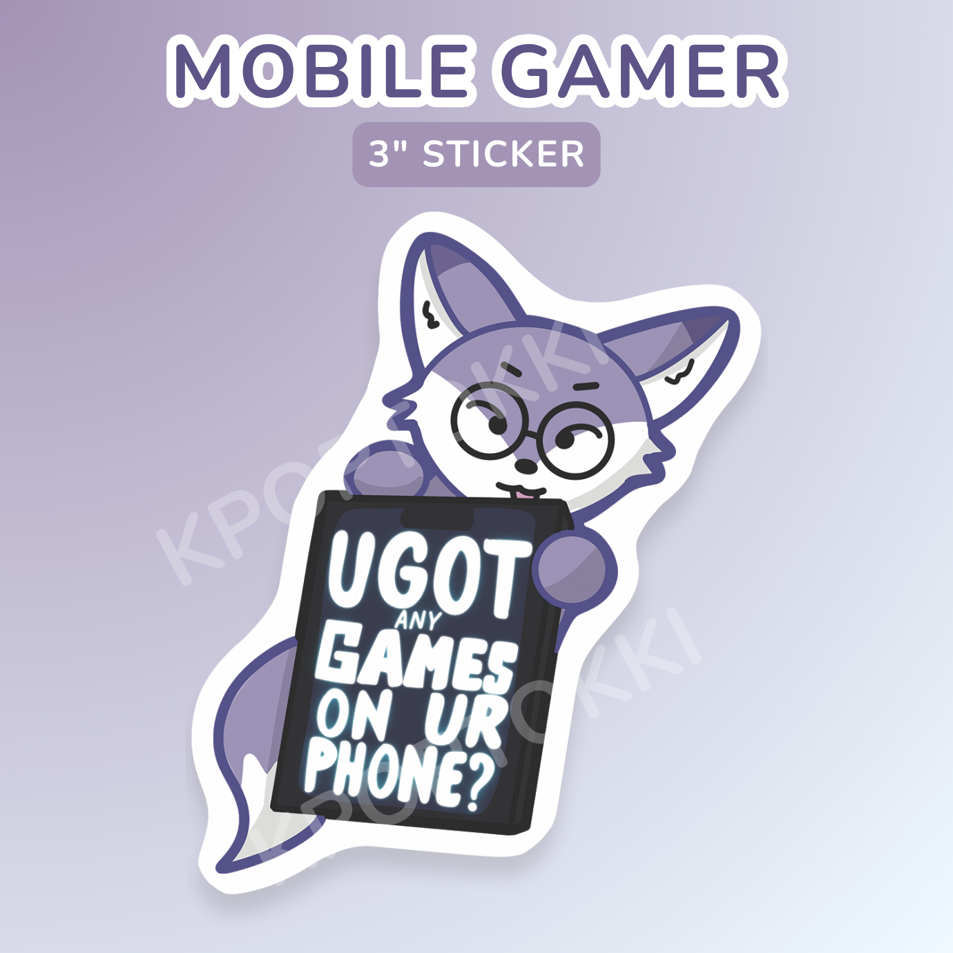 Mobile Gamer 3" Sticker
