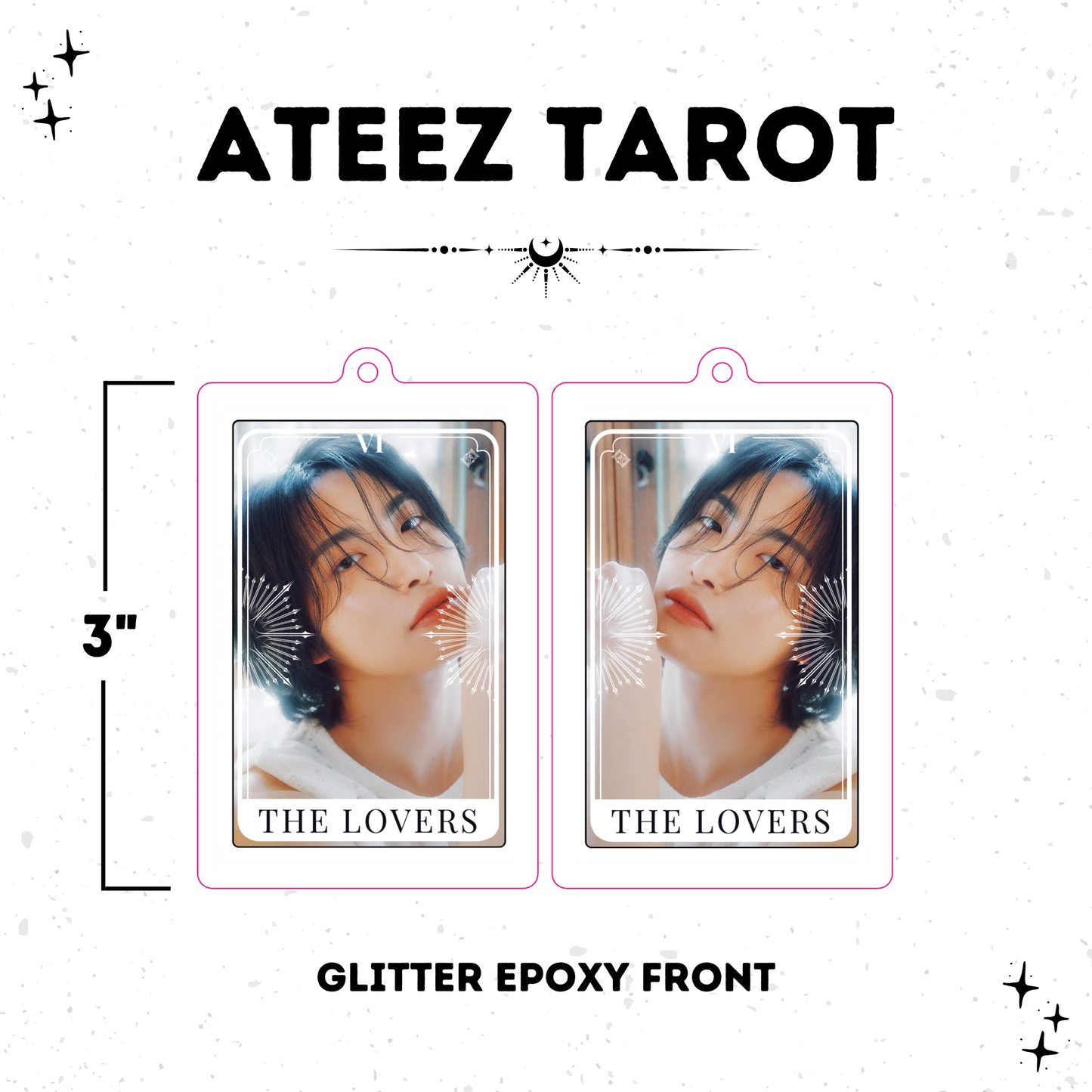 ATEEZ Tarot Card Keychain