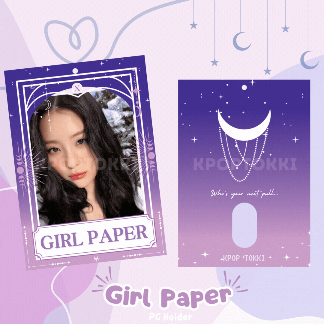 Girl Paper Tarot Inspired PC Holder