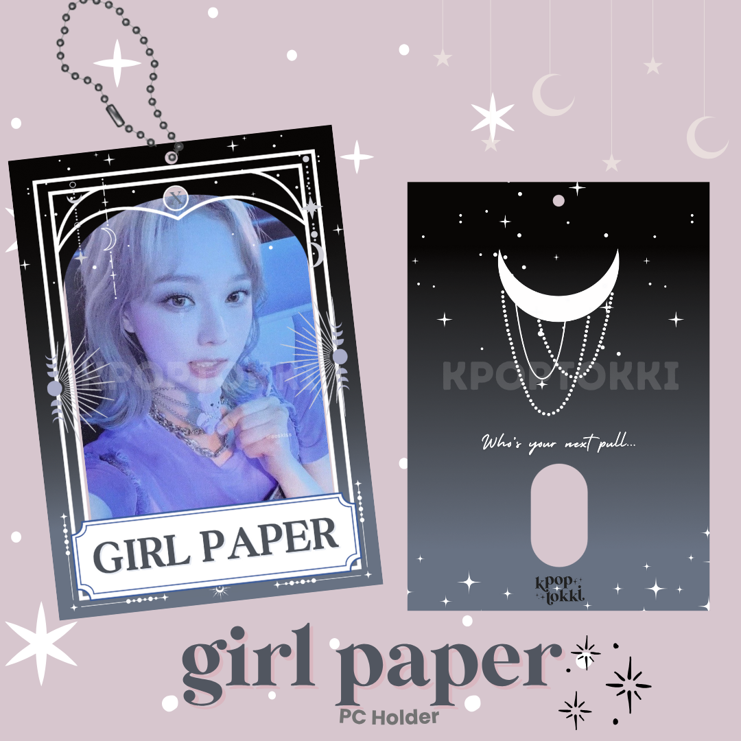 Girl Paper Tarot Inspired PC Holder