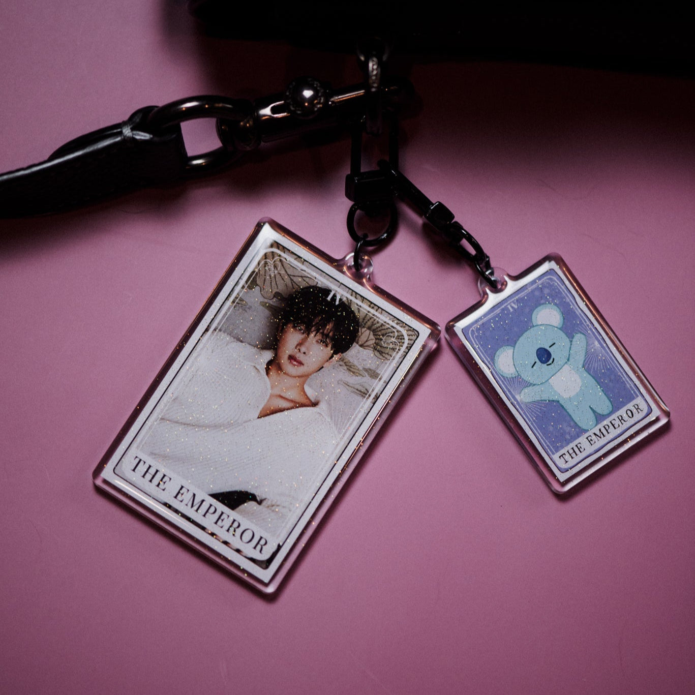 BTS Tarot Card Keychain
