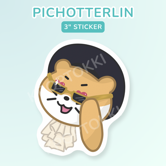 Pichotterlin 3" Sticker