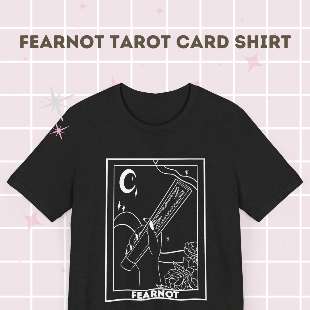 LE SSERAFIM | FEARNOT | Tarot Card Inspired Lightstick Graphic Tee