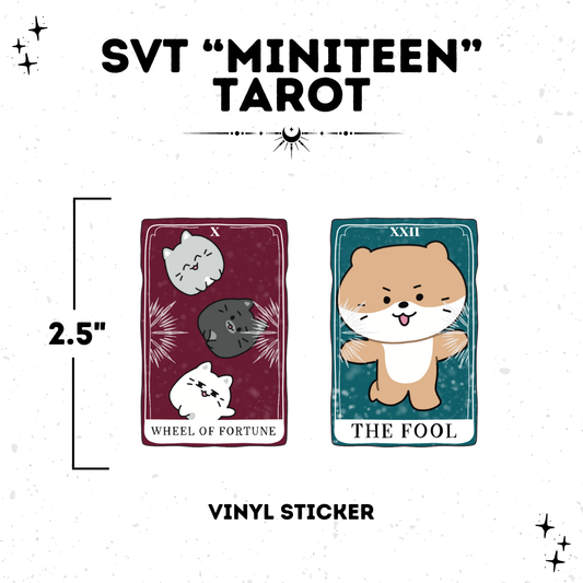 Miniteen Tarot Card Sticker ❗️PRE-ORDER❗️