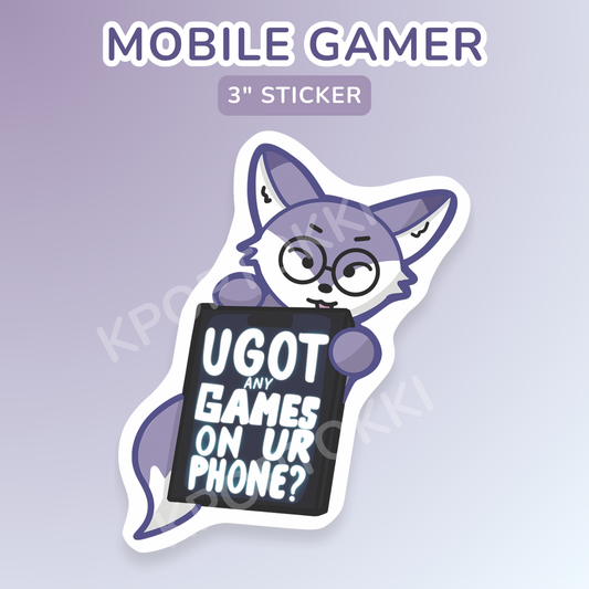 Mobile Gamer 3" Sticker