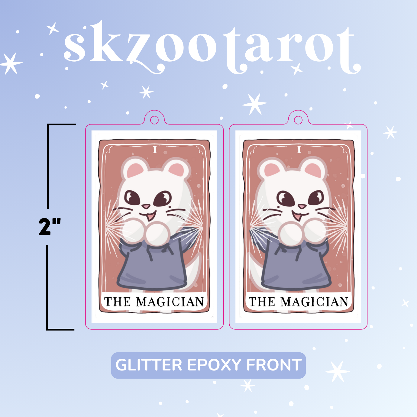 Skzoo Tarot Card Keychain