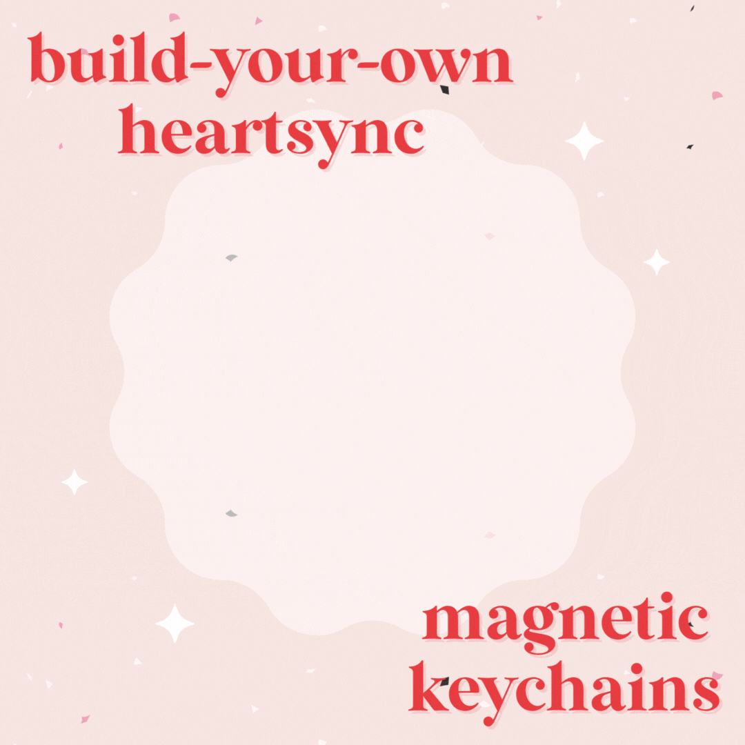 ⟡ Pre-Order ⟡ HEARTSYNC Magnetic Heart Keychain