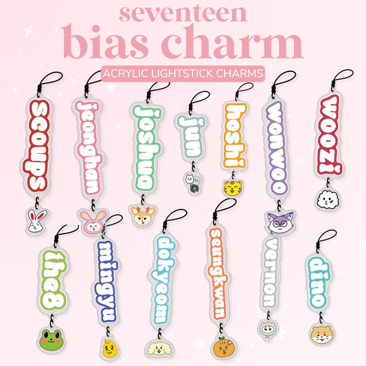 BIAS CHARM Seventeen Lightstick Dangler