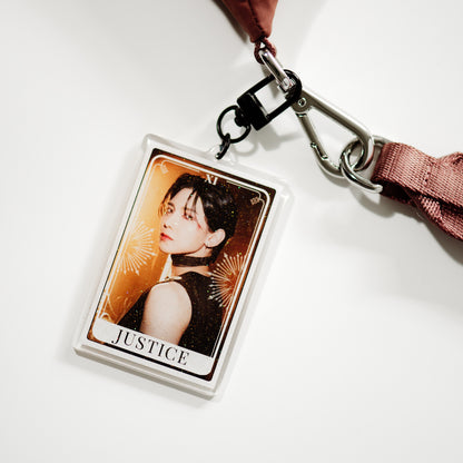 ATEEZ Tarot Card Keychain