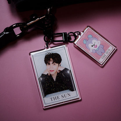 BTS Tarot Card Keychain