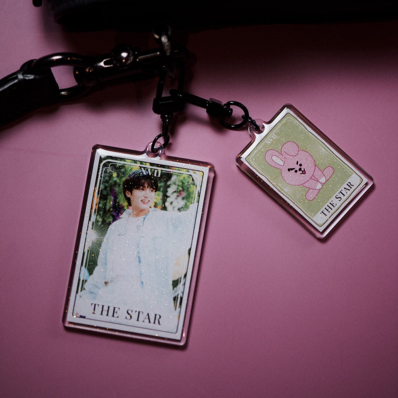 BTS Tarot Card Keychain