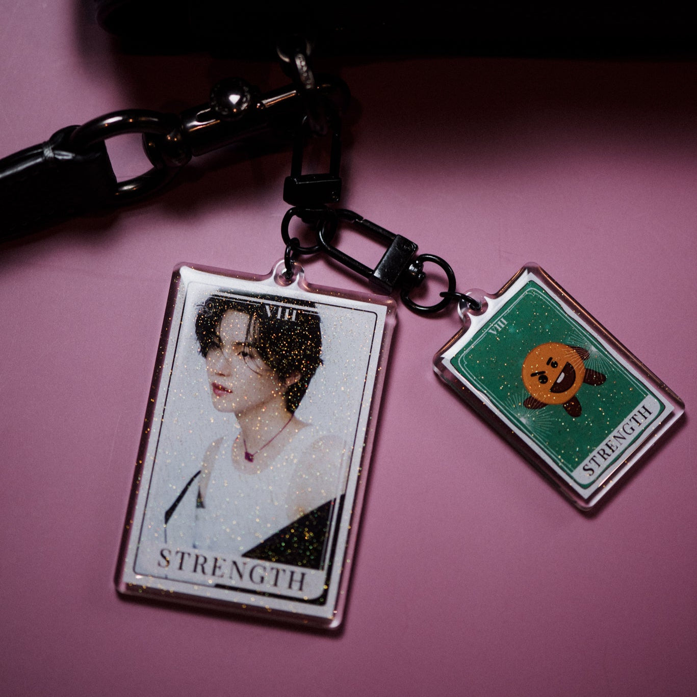 BTS Tarot Card Keychain