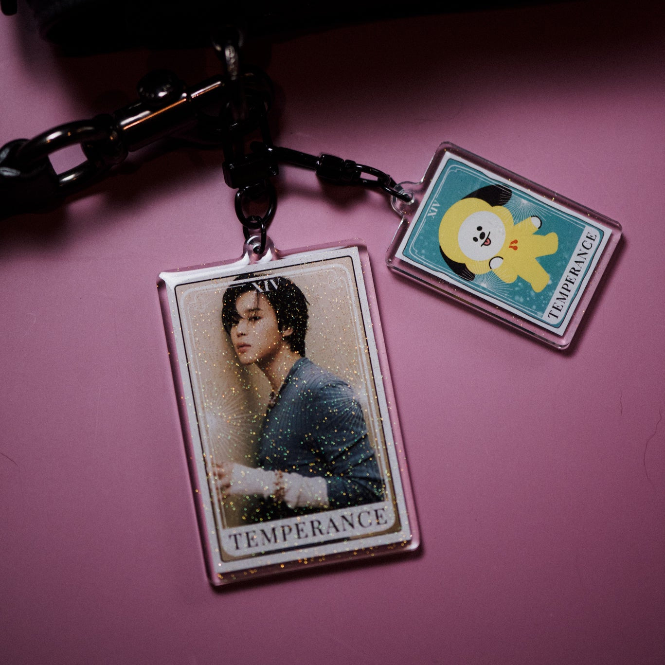 BTS Tarot Card Keychain