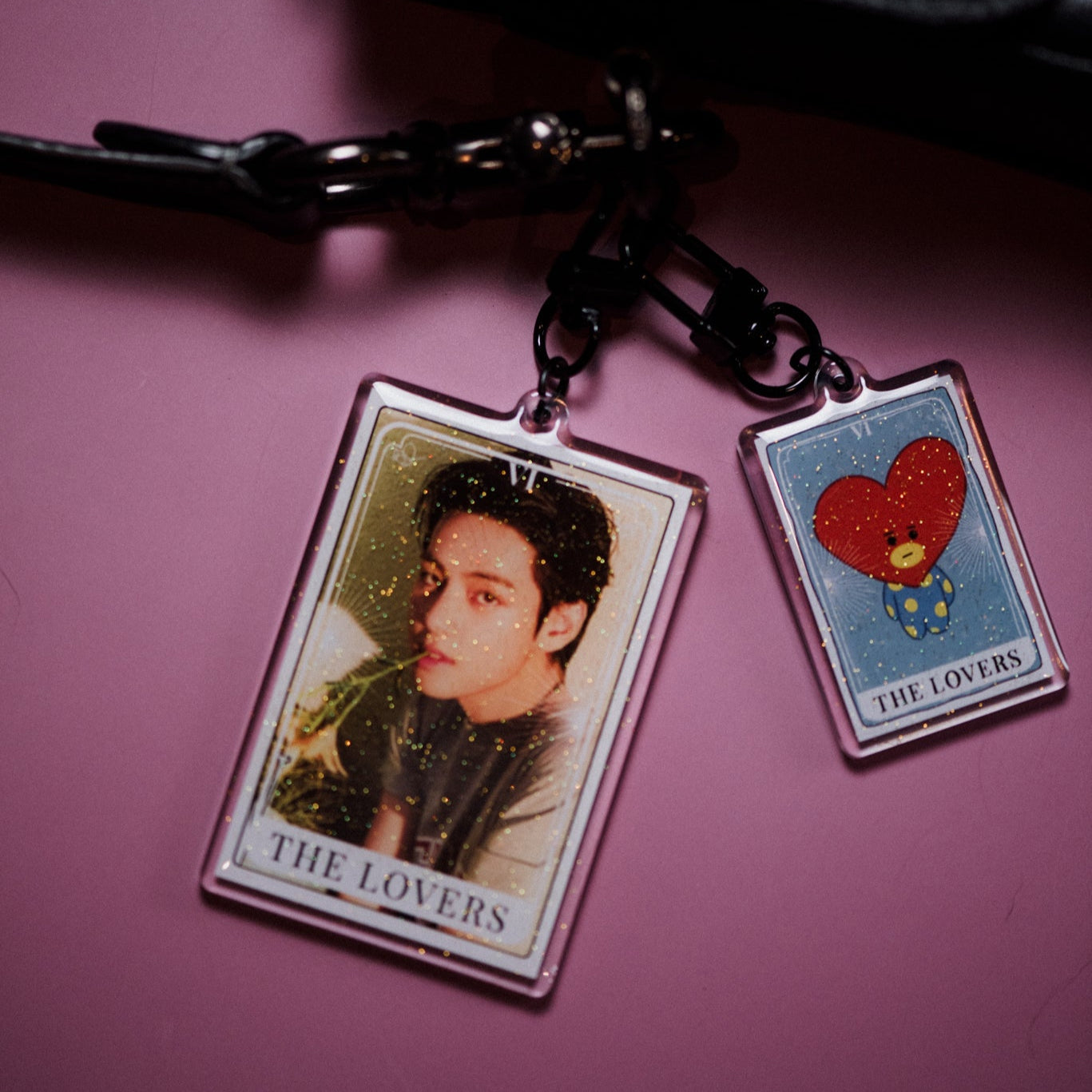 BTS Tarot Card Keychain