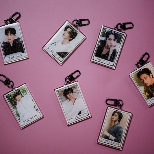 BTS Tarot Card Keychain